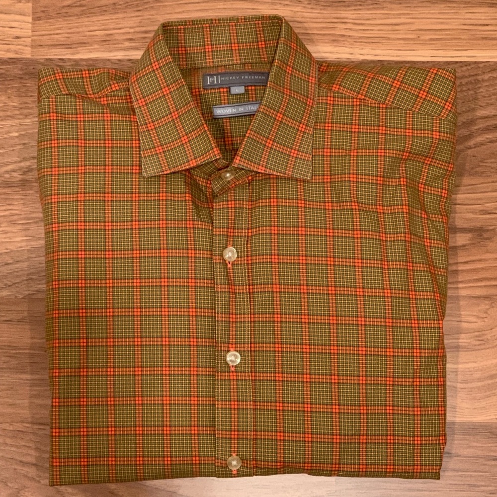 Hickey Freeman L/S Classic Fit Woven Dress Shirt